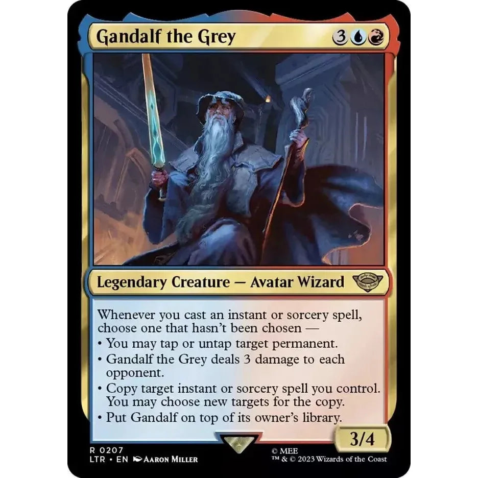 Gandalf the Grey (Rare) - MTG Tales of Middle Earth - Near Mint Non Foil