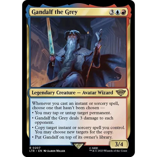 Gandalf the Grey (Rare) - MTG Tales of Middle Earth - Near Mint Non Foil