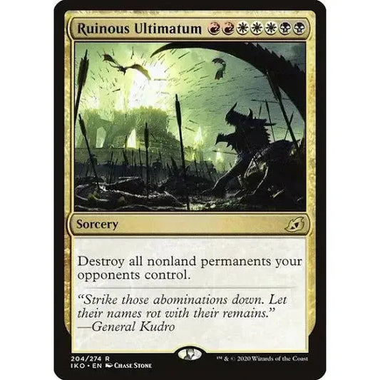 Magic: The Gathering - RUINOUS ULTIMATUM - Ikoria (Rare) Near Mint