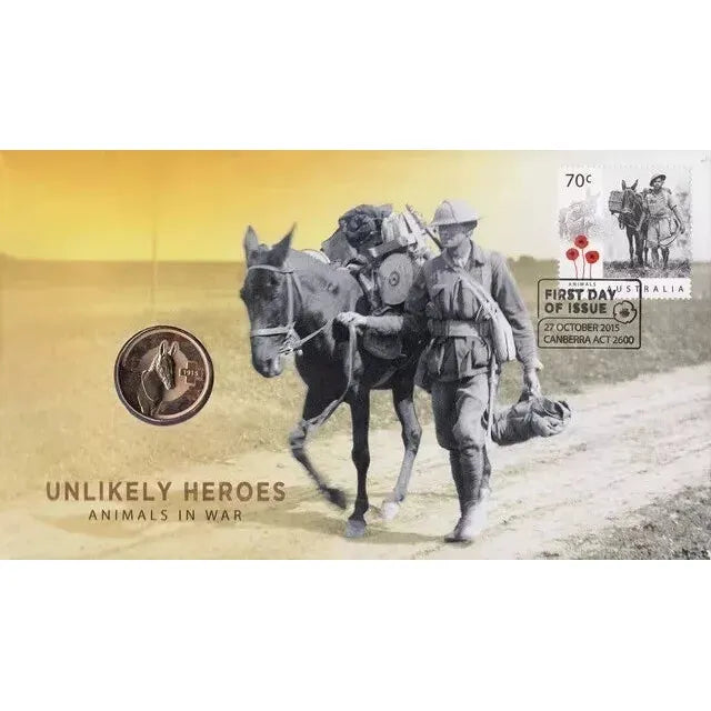 2015 Unlikely Heroes Animals in War - $1 RAM Commemorative Coin PNC