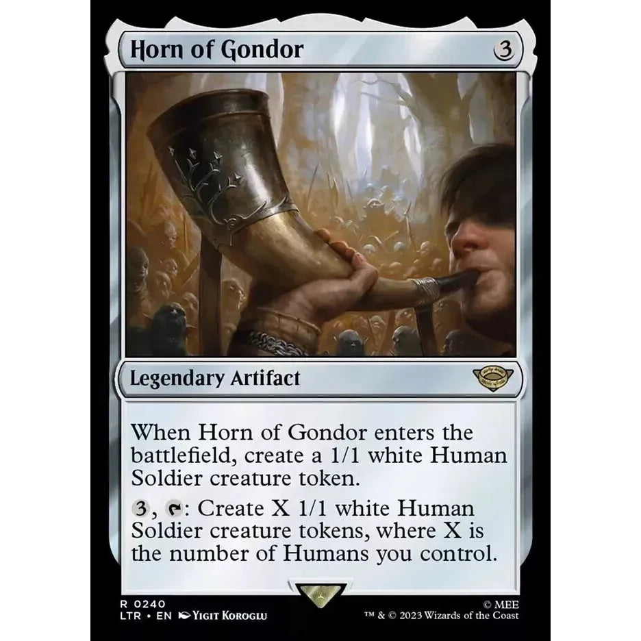 Horn of Gondor (Artifact) - MTG Tales of Middle Earth - Near Mint Non Foil