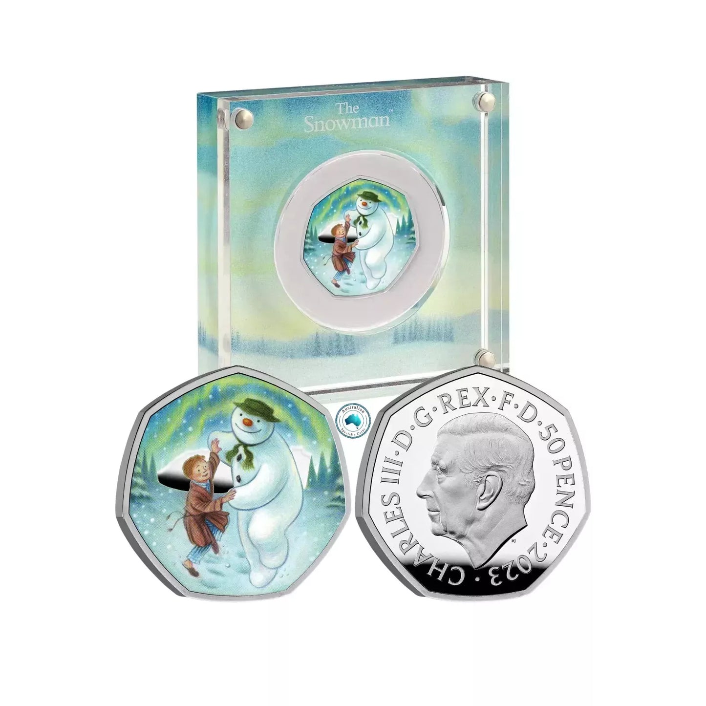 2023 Royal Mint - The Snowman Silver Proof 50p Coin