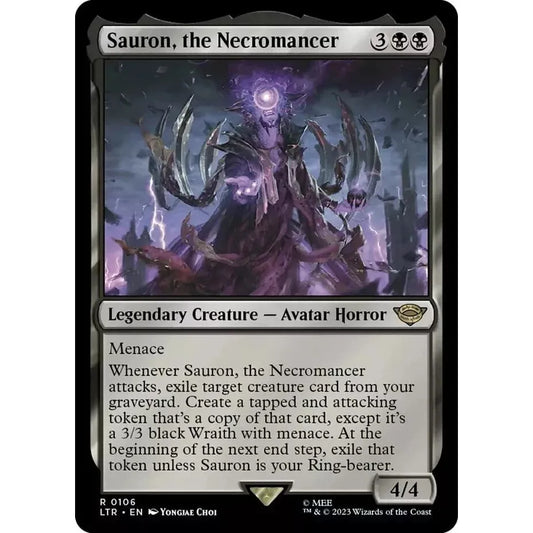 Sauron, the Necromancer (Rare) - MTG Tales of Middle Earth - Near Mint Non Foil