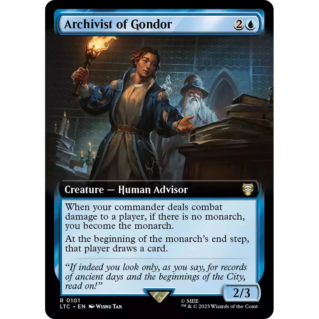 Archivist of Gondor (Extended) - MTG Tales of Middle Earth - Near Mint Non Foil