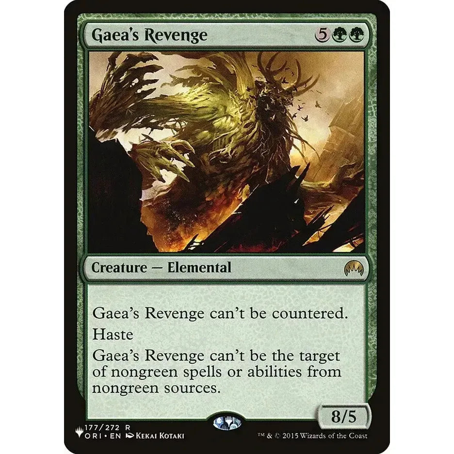 Gaea's Revenge (Rare) - MTG The List - Near Mint Non Foil