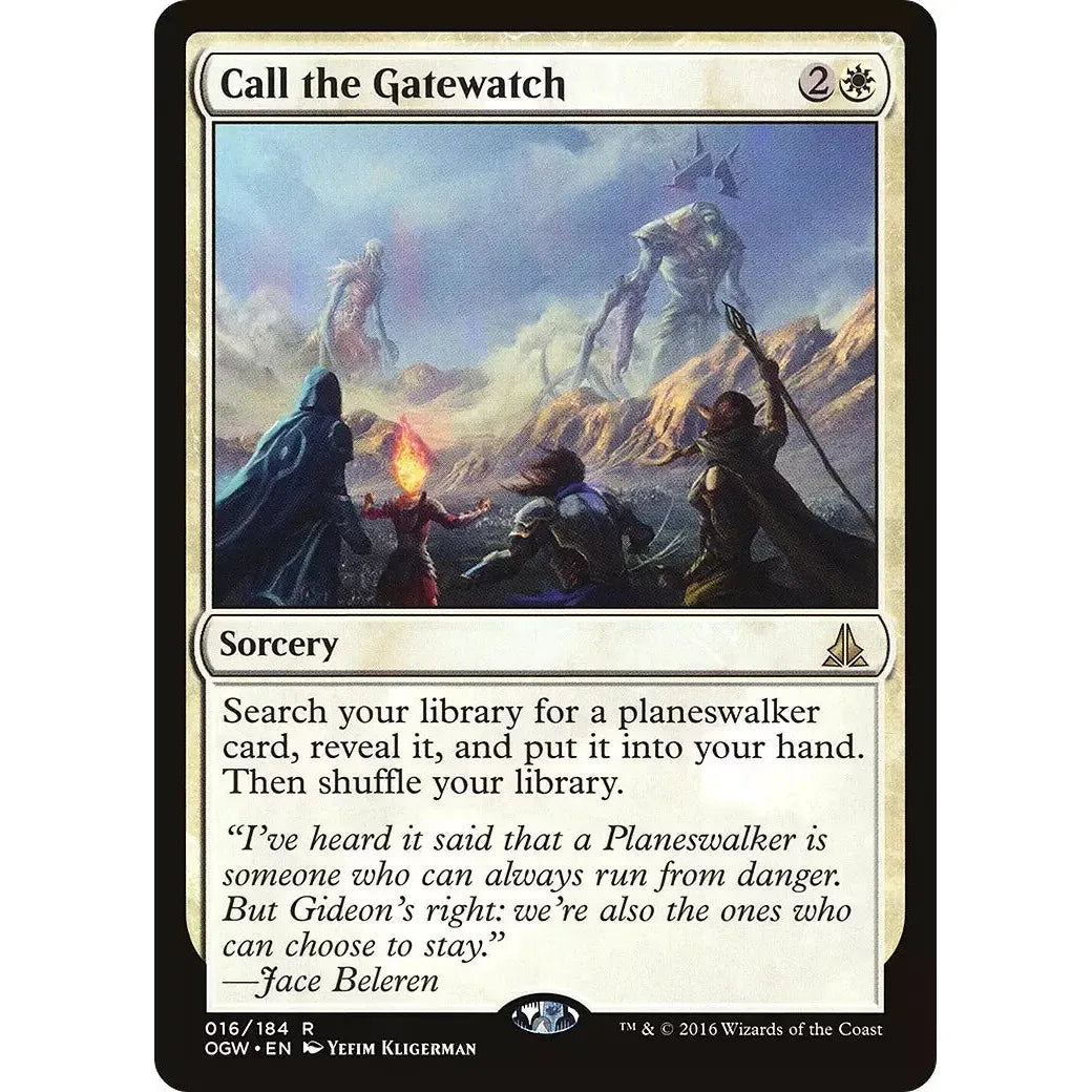 Call the Gatewatch (Rare) - MTG Oath of the Gatewatch - NM Non Foil