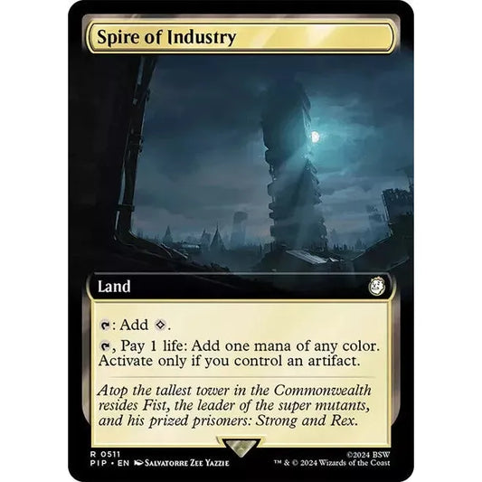 Spire of Industry (Borderless Rare) - MTG Fallout Commander - Near Mint Non Foil