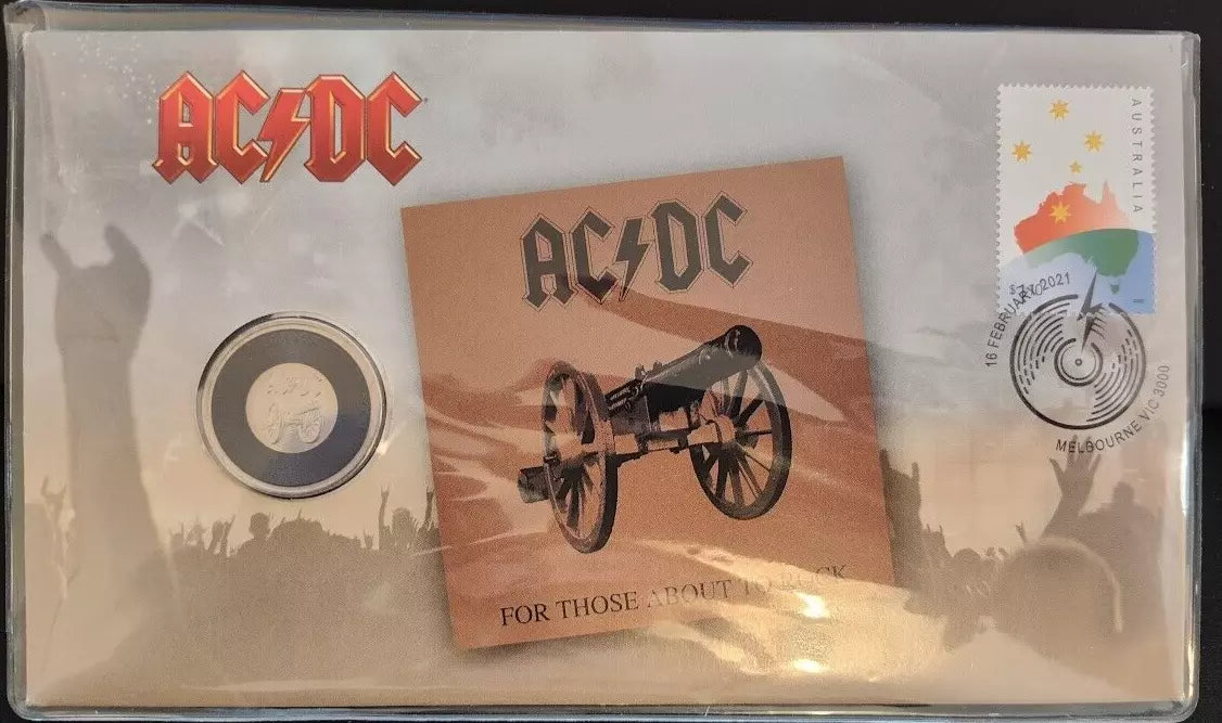 2021 AC/DC For Those About To Rock Album 40 Years - 20c Coin RAM PNC