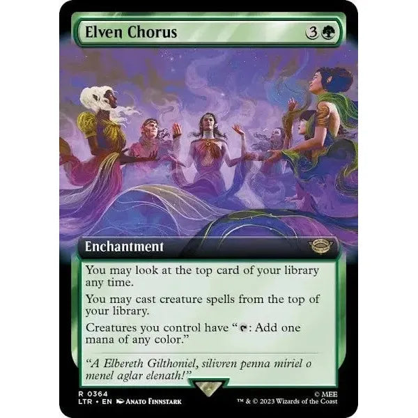 Elven Chorus (Full Art) - MTG Tales of Middle Earth - Excellent Non Foil