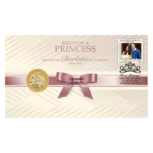 2015 Birth of a Princess HRH Princess Charlotte - $1 Coin Perth Mint PNC