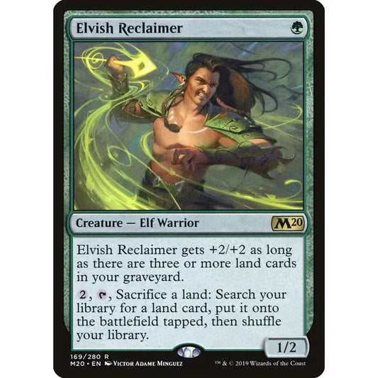 Magic: The Gathering  - ELVISH RECLAIMER  - M20 Core Set 2020 - Rare