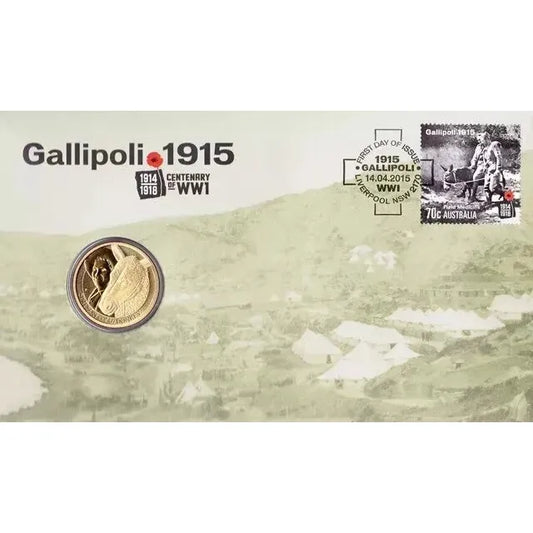 2015 Centenary of WW1 Gallipoli 1915 - $1 Coin Perth Mint PNC