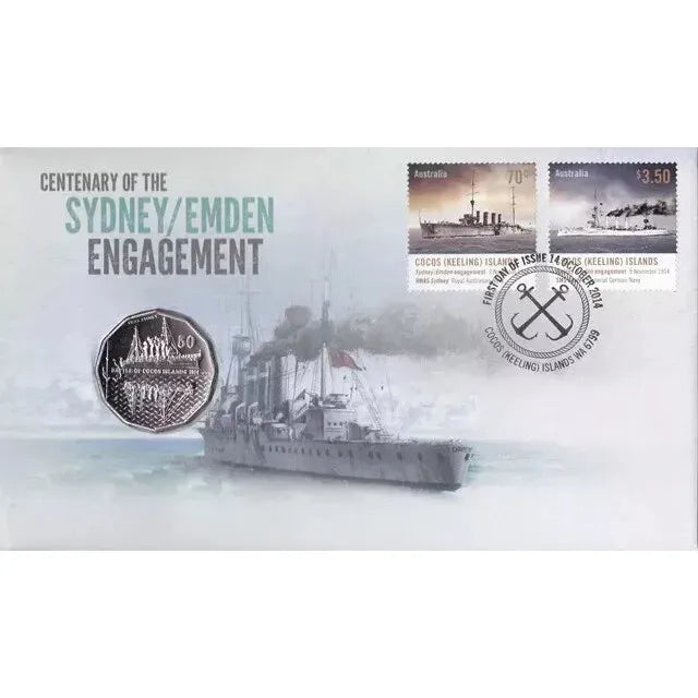 2014 Centenary of the Sydney/Emden Engagement - 50c Commemorative Coin RAM PNC