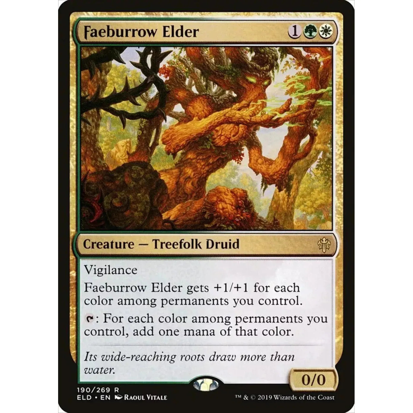 Faeburrow Elder (Rare) - MTG Throne of Eldraine - Near Mint Non Foil