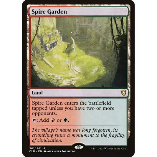 Spire Garden (Rare Land) - MTG CL Baldur's Gate - Near Mint Non Foil