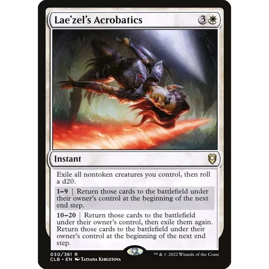 Lae'zel's Acrobatics (Rare) - MTG CL Baldur's Gate - Near Mint Non Foil