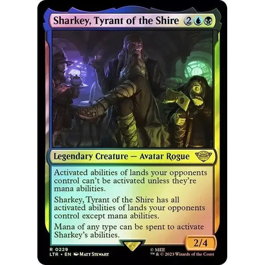 Sharkey, Tyrant of the Shire (Rare) - MTG Tales of Middle Earth - Near Mint Foil