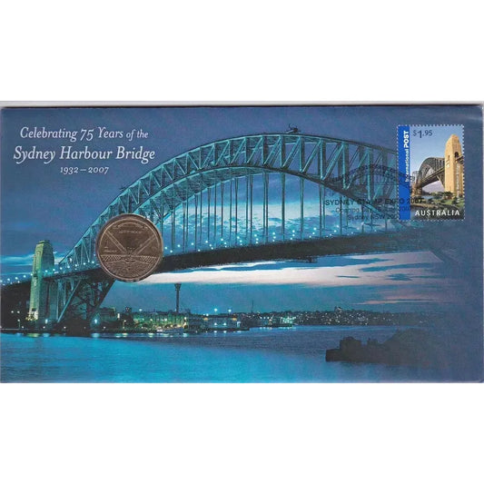 2007 75 years of the Sydney Harbour Bridge - $1 Coin RAM PNC