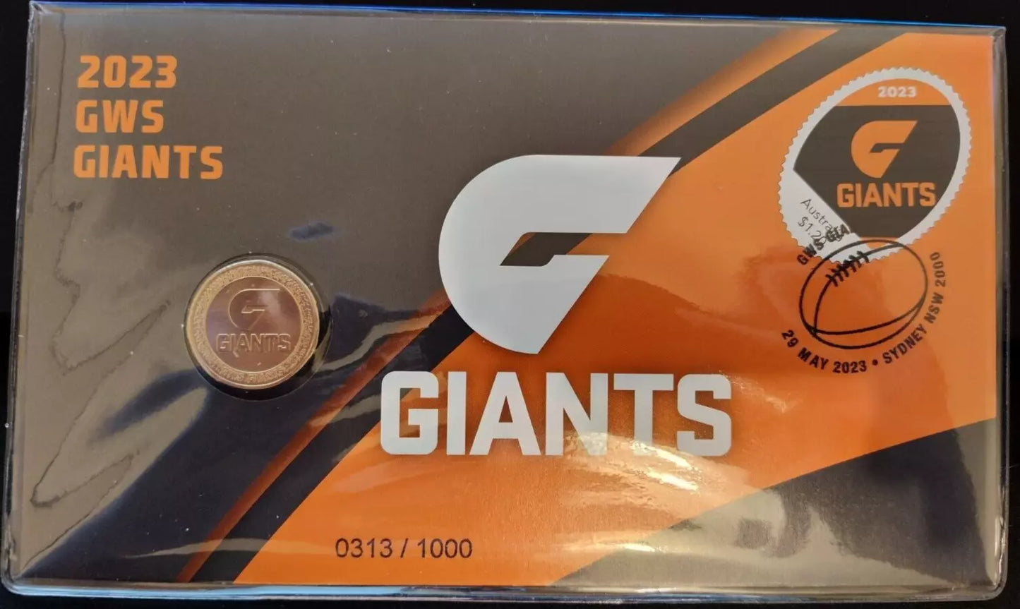 2023 GWS Giants AFL Football - $1 Coin RAM PNC Limited