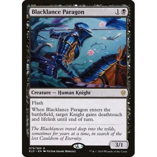 Blacklance Paragon (Rare) - MTG Throne of Eldraine - Near Mint Non Foil