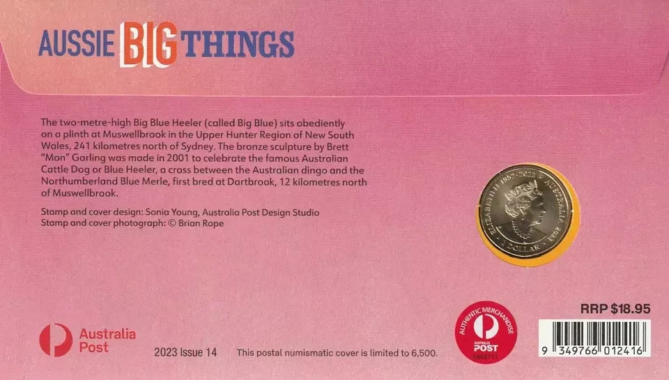 2023 Aussie Big Things The Big Blue Heeler - $1 Coin RAM PNC