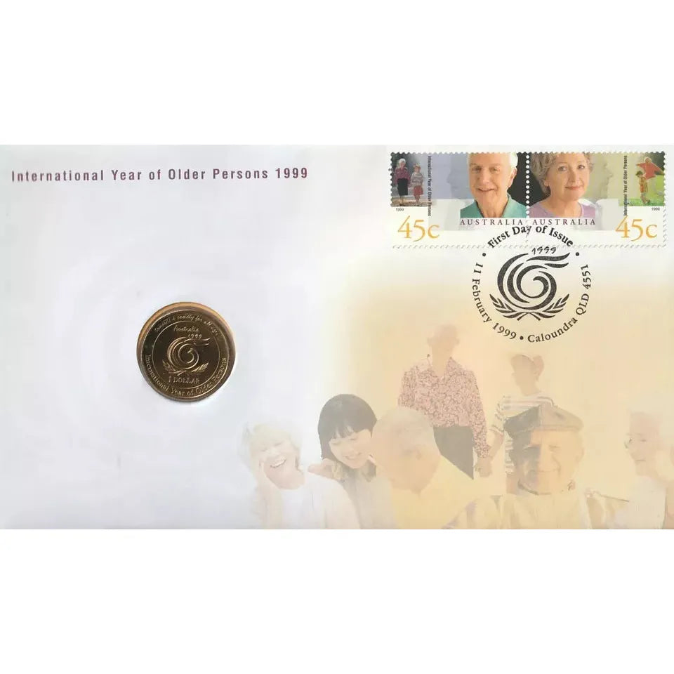 1999 International Year of Older Persons - $1 Commemorative Coin RAM PNC