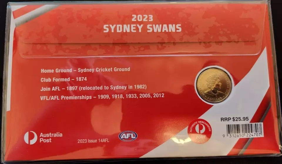 2023 AFL Sydney Swans - $1 Coin RAM PNC Limited Edition