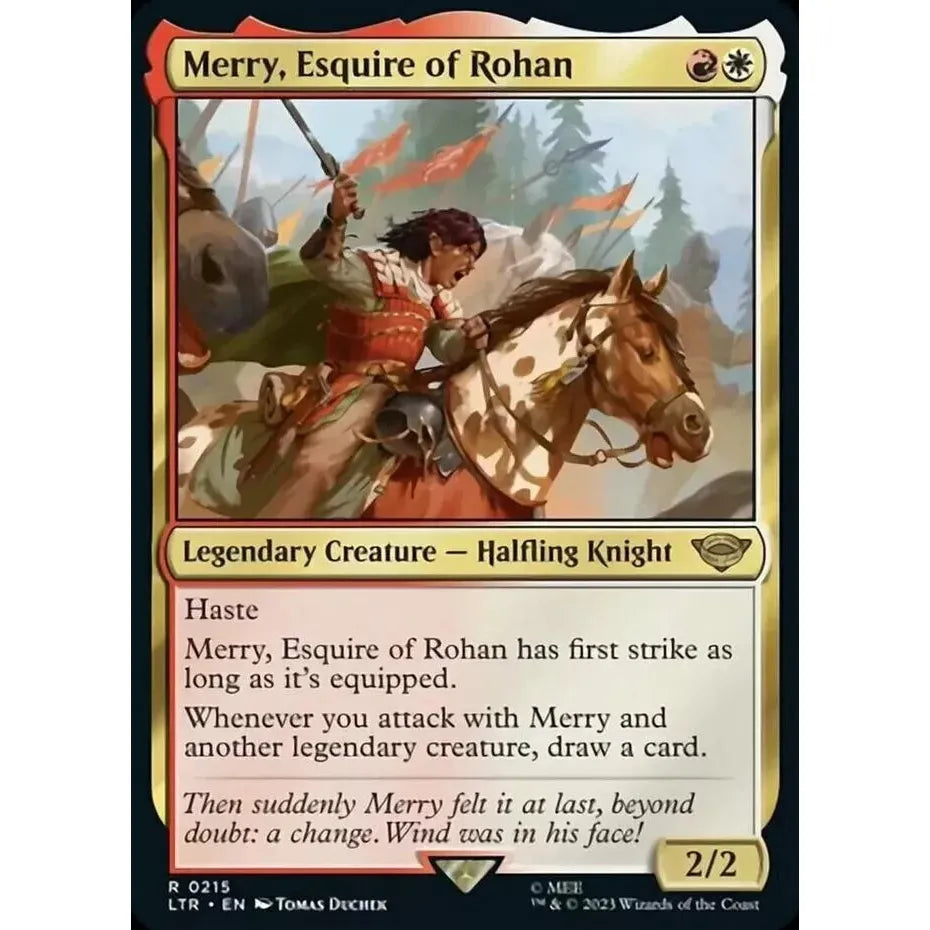 Merry, Esquire of Rohan (Rare) - MTG Tales of Middle Earth - Near Mint Non Foil