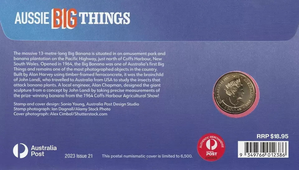 2023 Aussie Big Things The Big Banana - $1 Coin RAM PNC