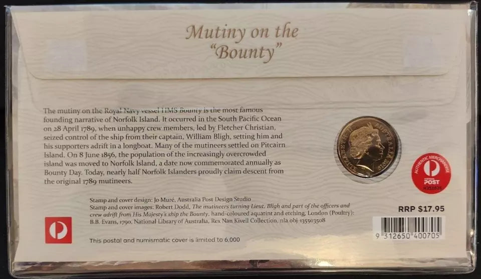 2019 Mutiny on the Bounty - $1 Commemorative Coin RAM PNC