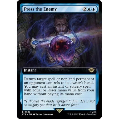 Press the Enemy (Extended Art) - MTG Tales of Middle Earth - Near Mint Non Foil