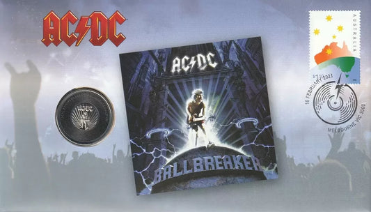 2021 AC/DC Ballbreaker Album 25 Years - 20c Commemorative Coin RAM PNC