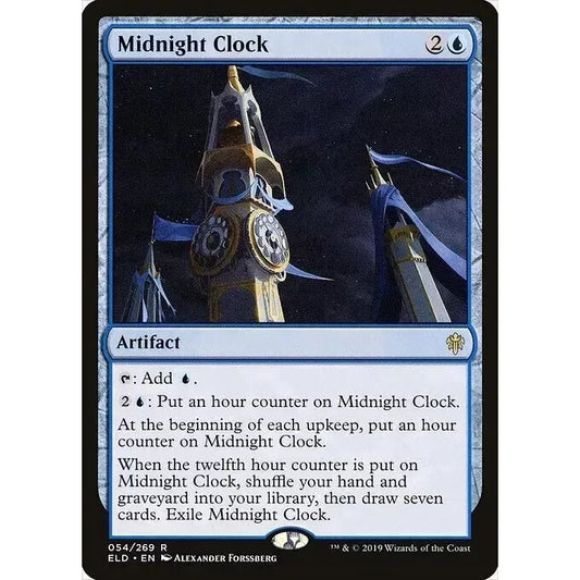 Midnight Clock (Rare) - MTG Throne of Eldraine - Near Mint Non Foil