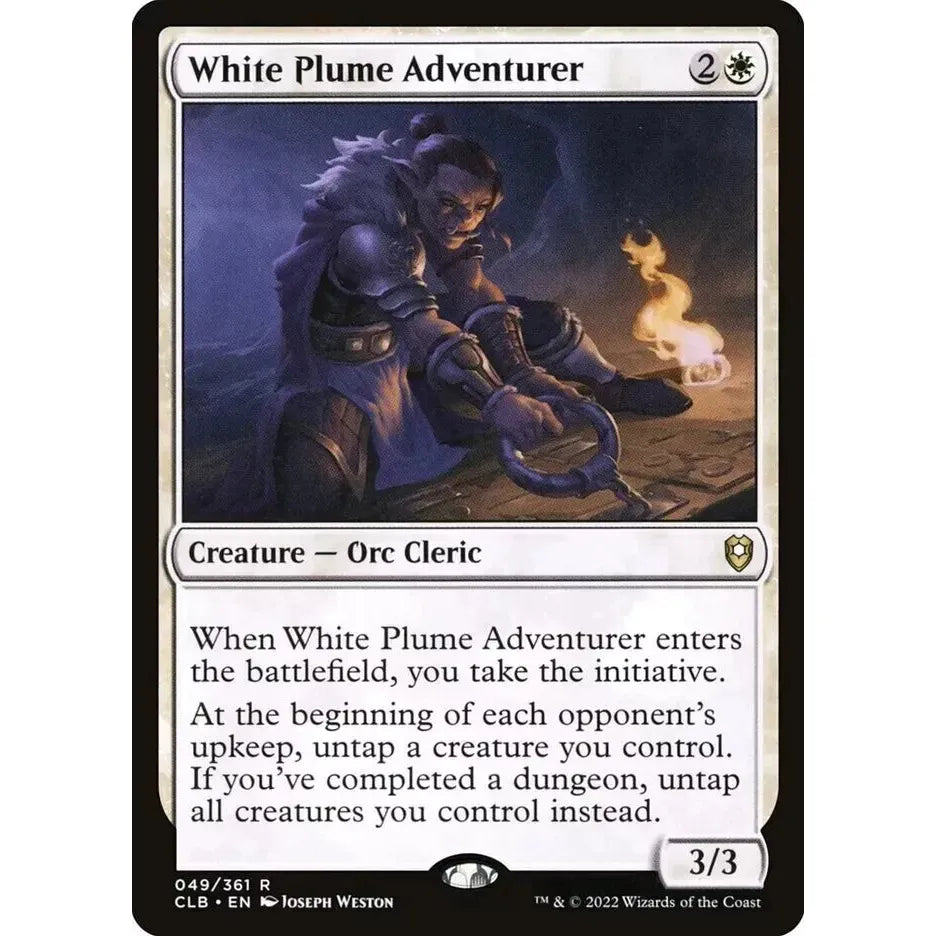 White Plume Adventurer (Rare) - MTG CL Baldur's Gate - Near Mint Non Foil