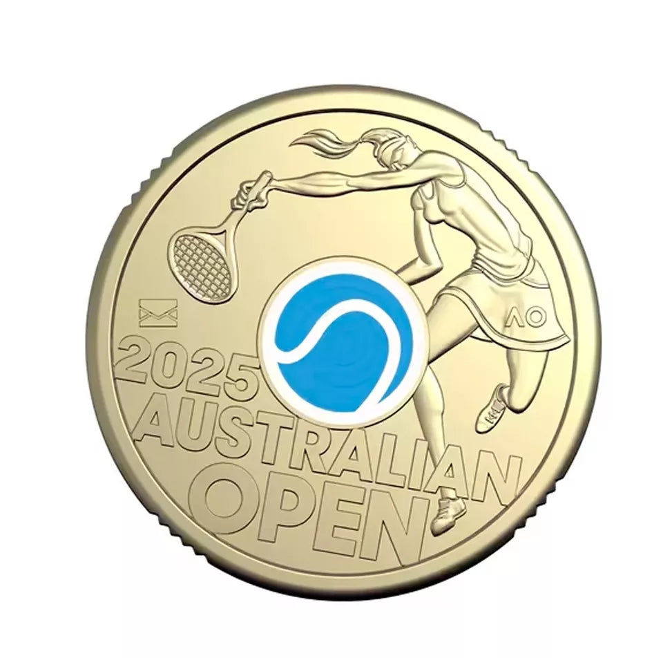 2025 Women’s Australian Open $2 Privy Mark Coin In Folder