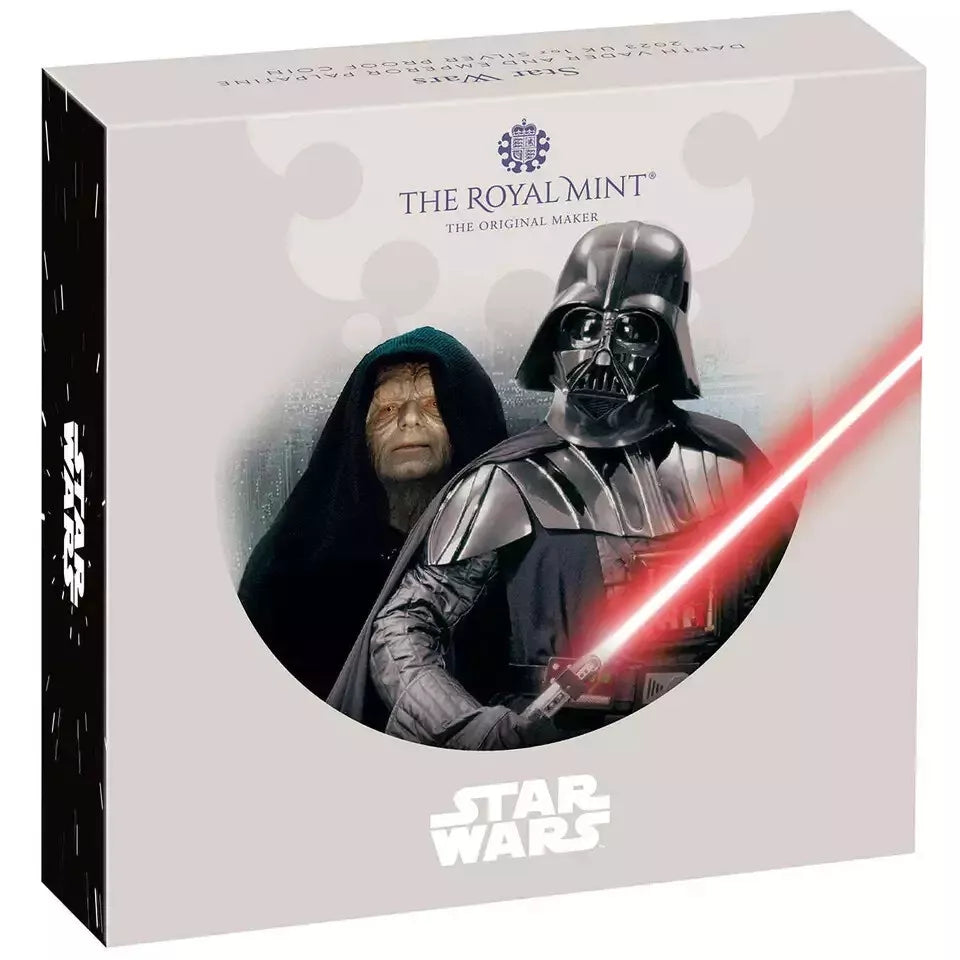 2023 Royal Mint - Star Wars Vader & Palpatine 1oz Silver £2 Proof Coin