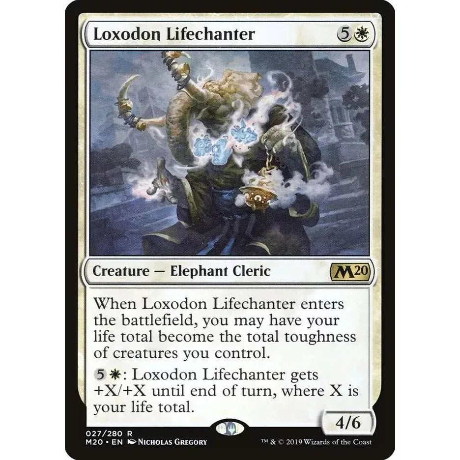 Loxodon Lifechanter (Rare) - MTG Core Set 2020 - Near Mint Non Foil