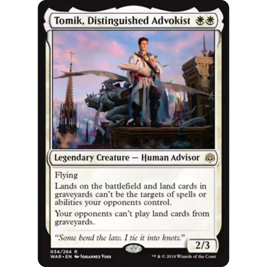 Tomik, Distinguished Advokist (Rare) - MTG War of the Spark - Near Mint Non Foil