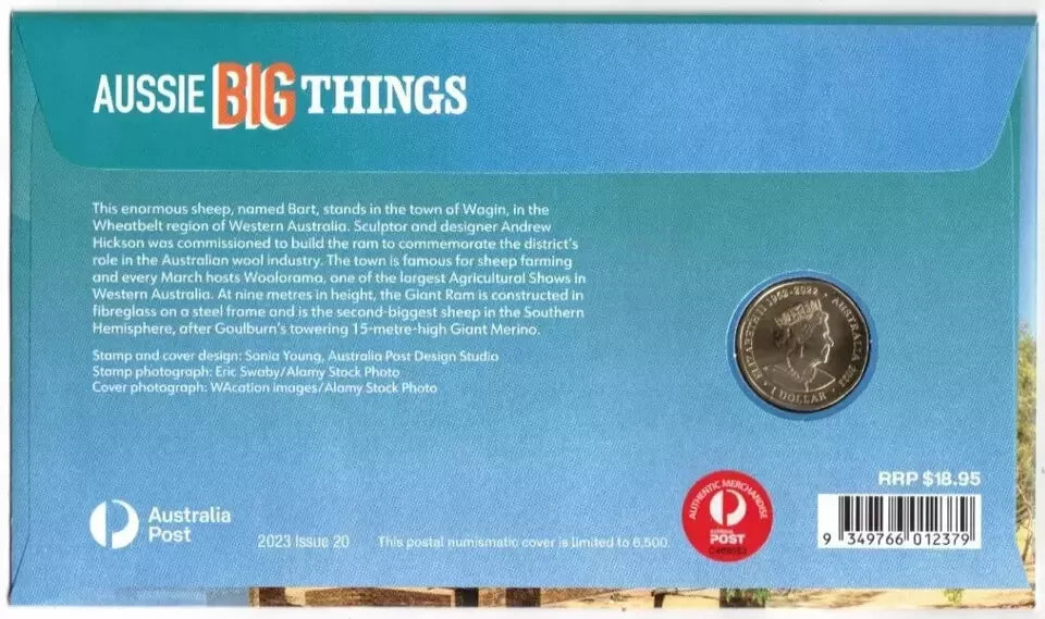 2023 Aussie Big Things Giant Ram - $1 Coin RAM PNC