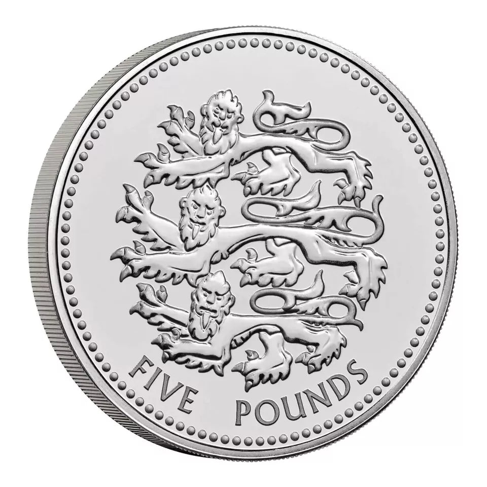 2023 UK £5 Pride of England 'Lionesses' Brilliant Uncirculated Coin